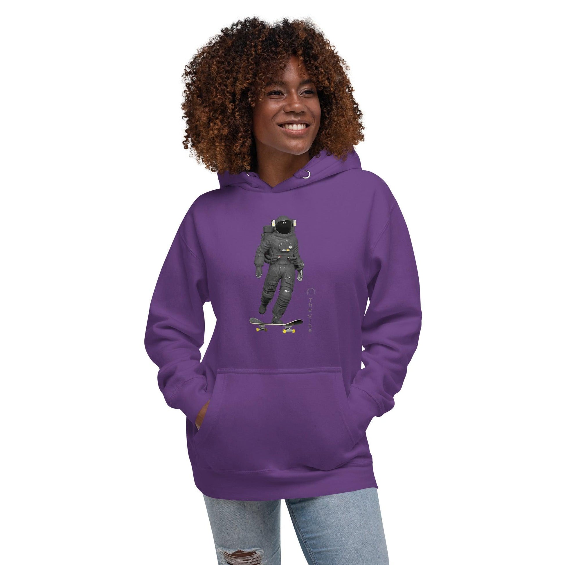 Unisex Hoodie Billie Atoms - The Vibe Series - Skate Glide - Billions of Atoms