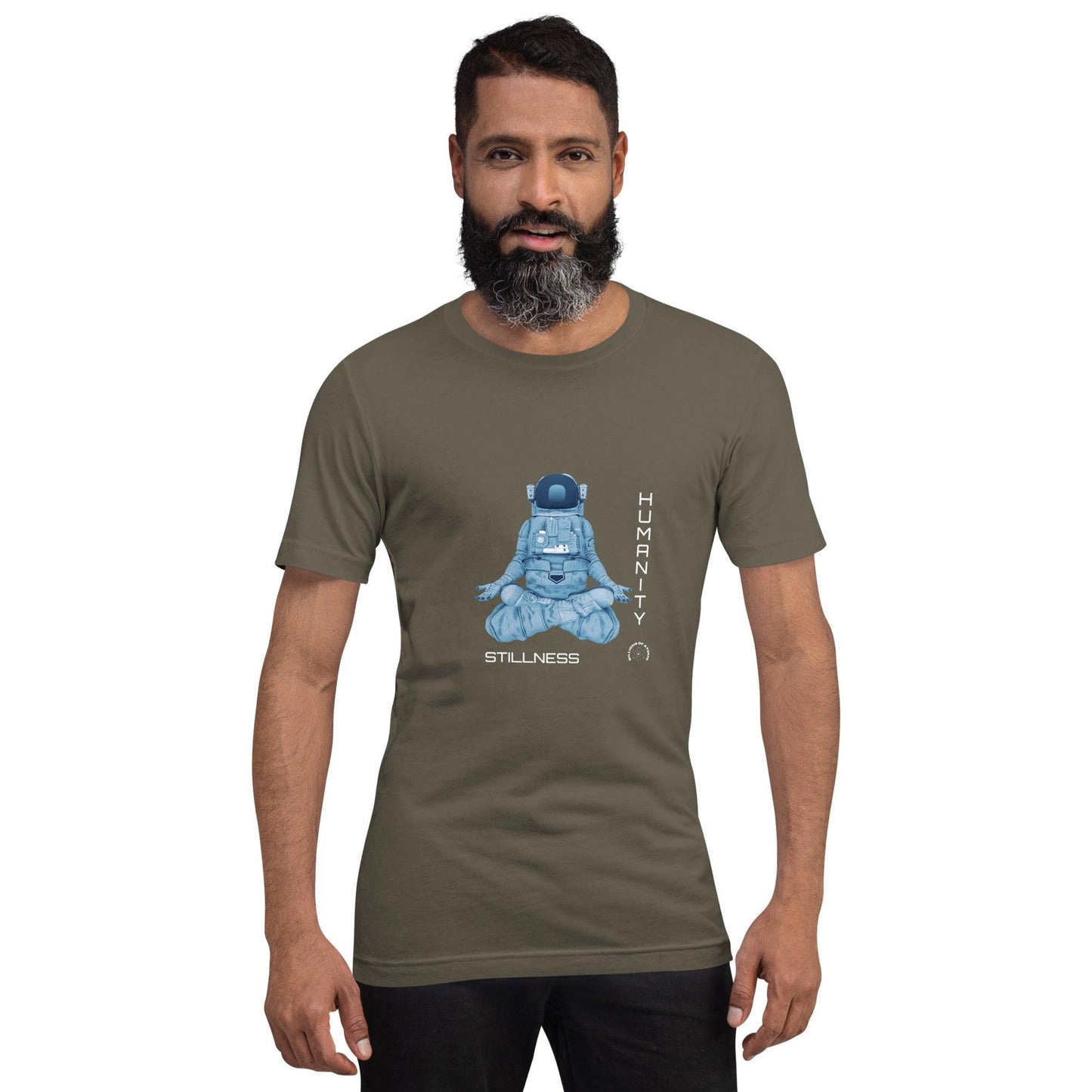 Unisex t-shirt - STILLNESS HUMANITY - BILLIE ATOMS - Billions of Atoms