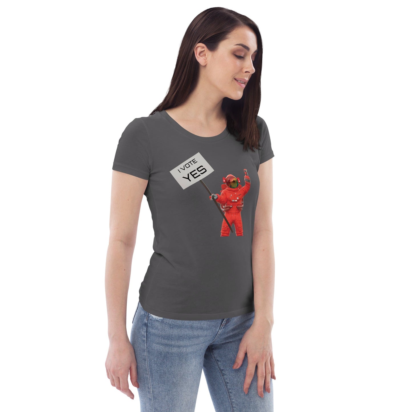 Women's fitted eco tee - Billions of Atoms