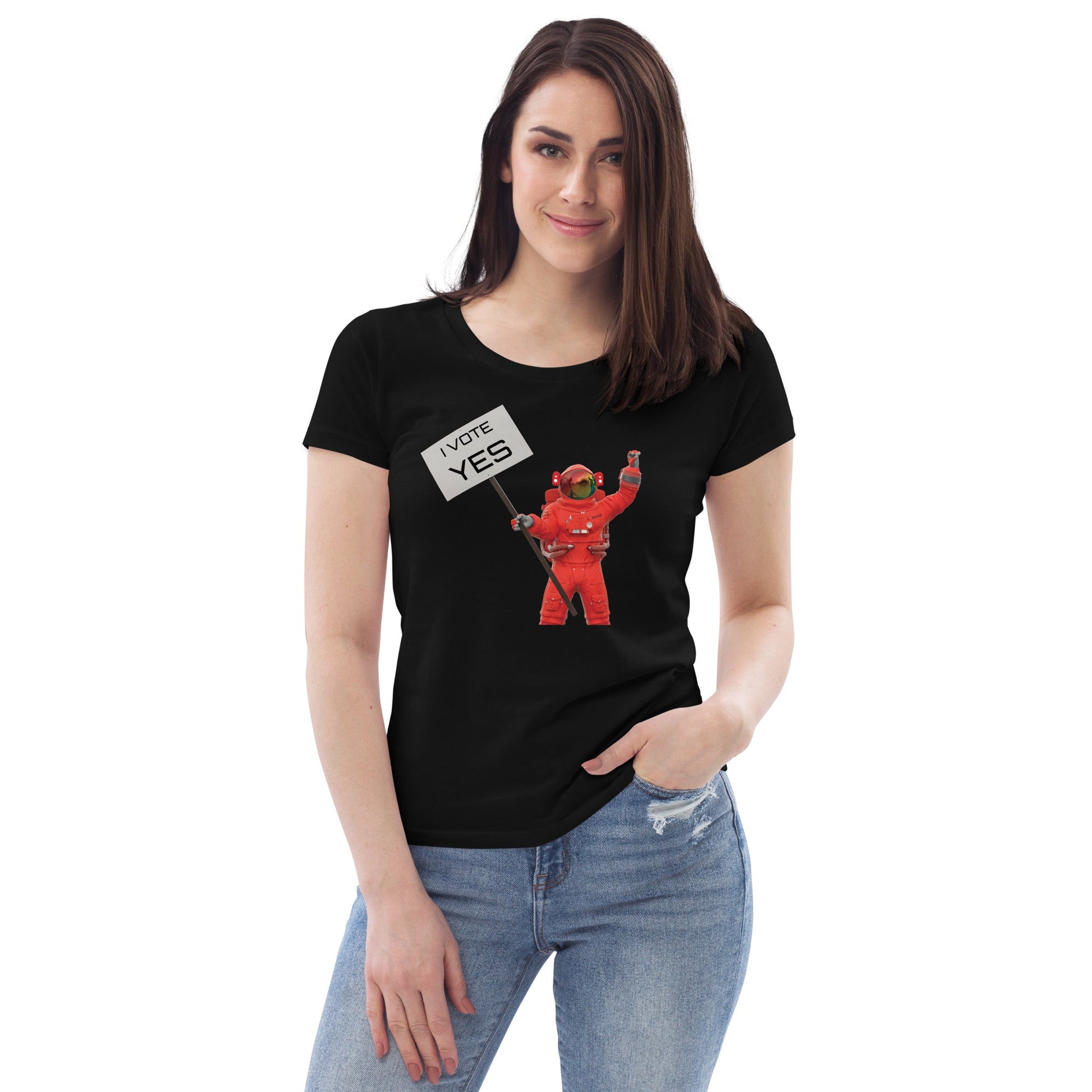 Women's fitted eco tee - Billions of Atoms