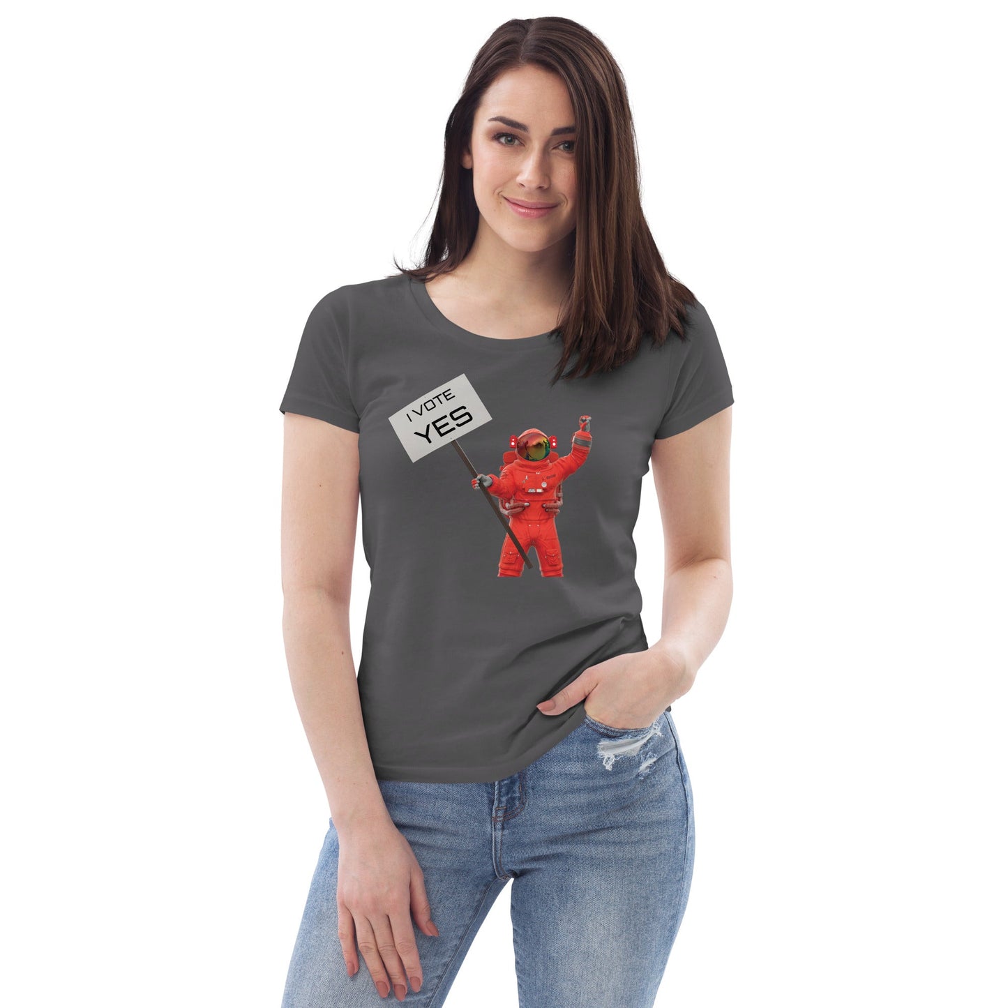 Women's fitted eco tee - Billions of Atoms