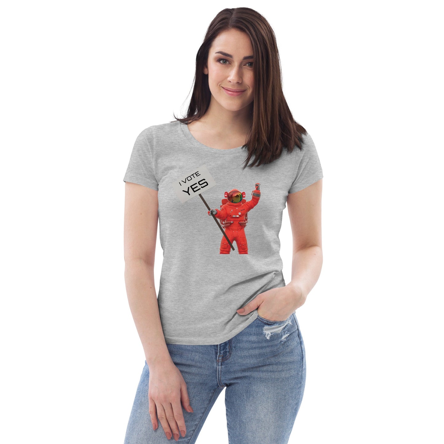 Women's fitted eco tee - Billions of Atoms