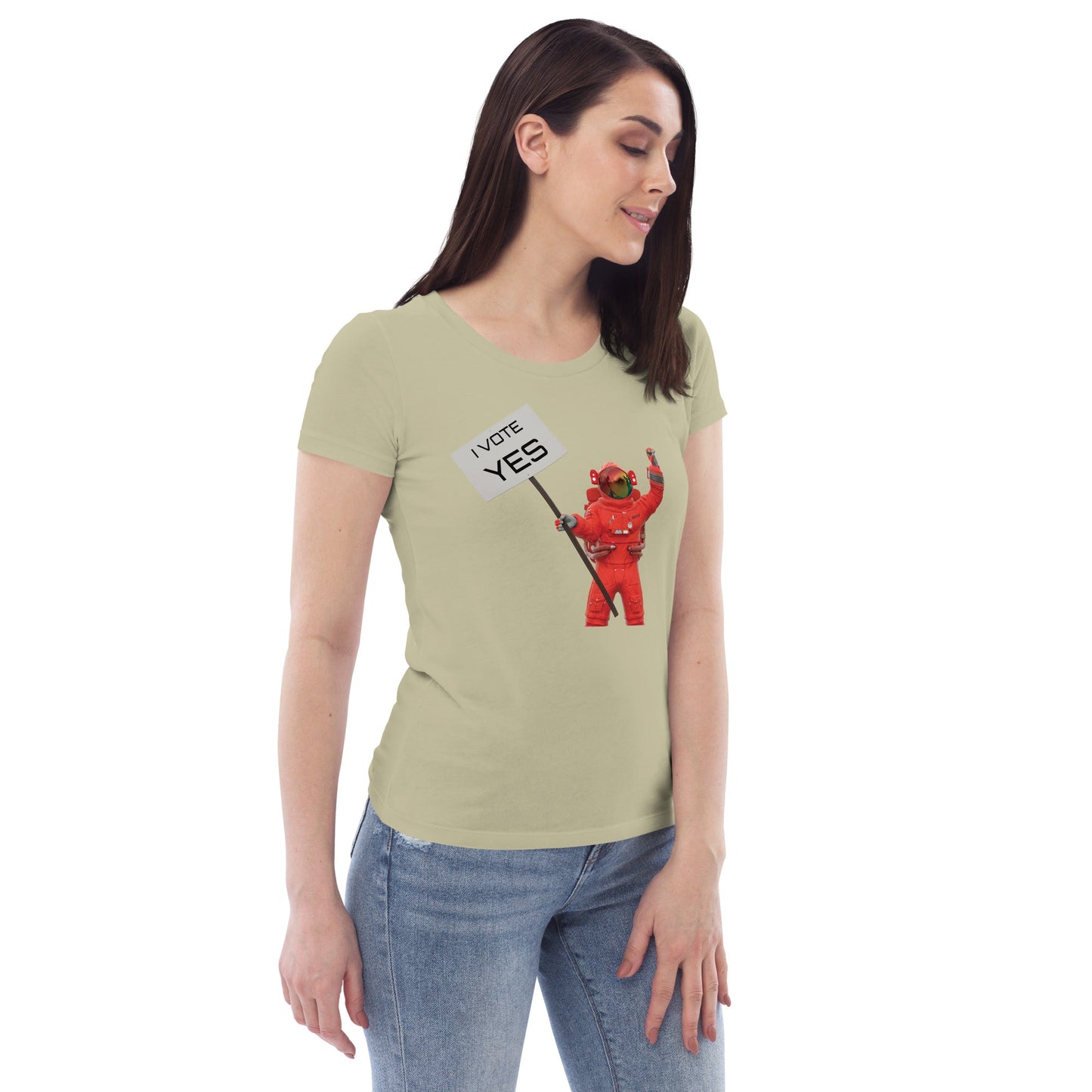 Women's fitted eco tee - Billions of Atoms