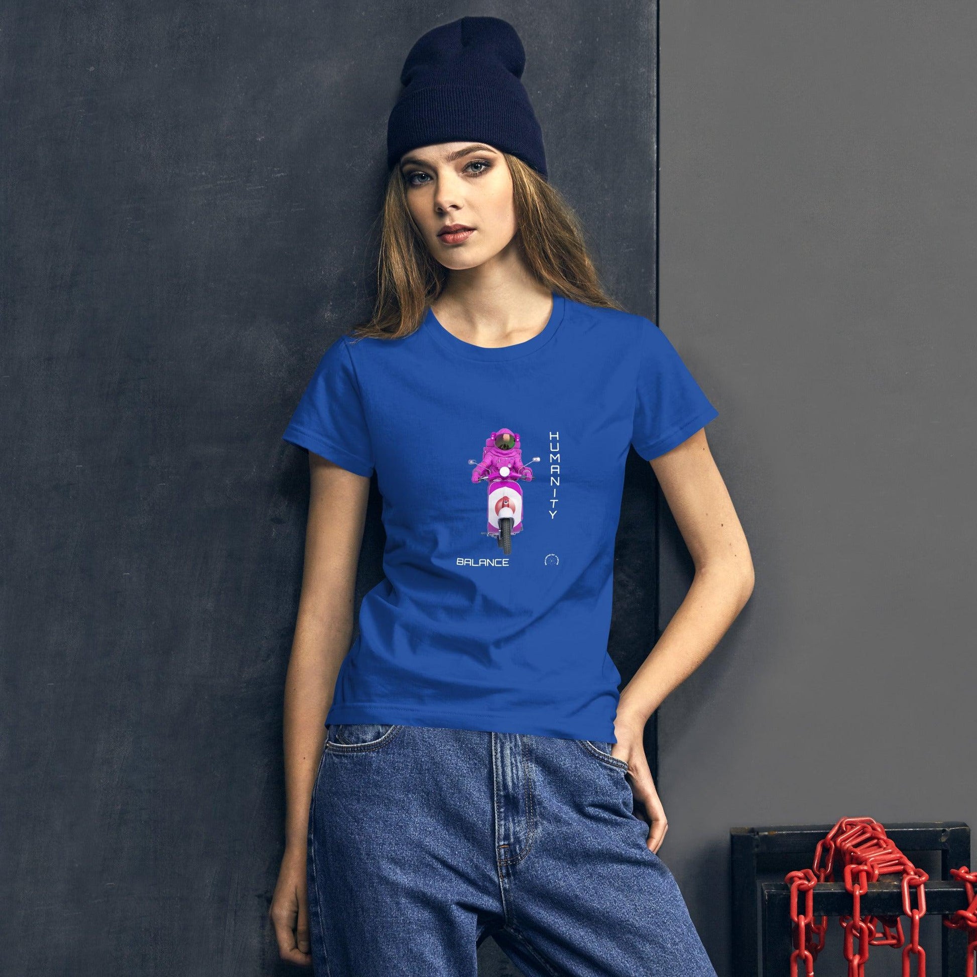 Women's short sleeve t-shirt - BALANCE - BILLIE ATOMS - Billions of Atoms