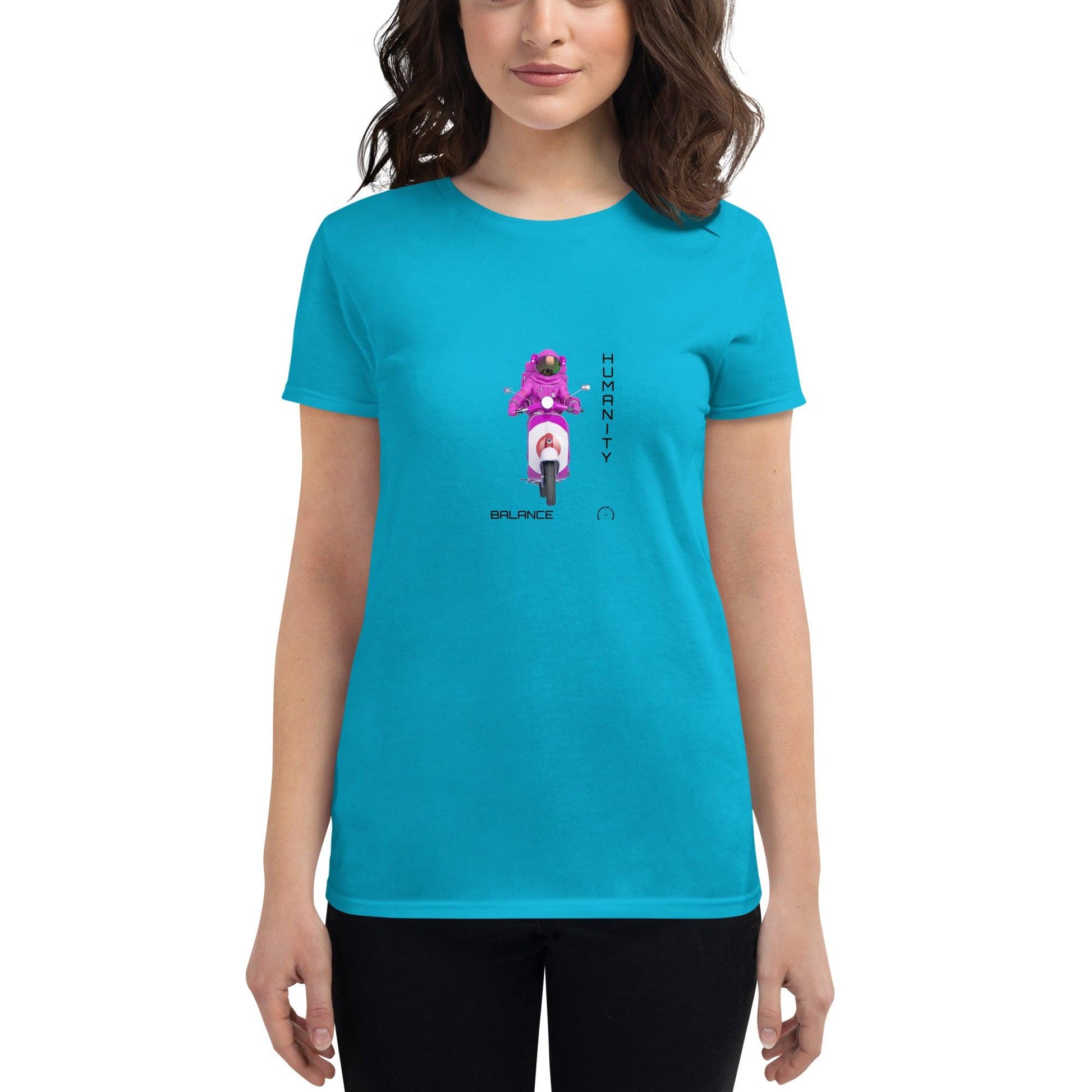 Women's short sleeve t-shirt - BALANCE - BILLIE ATOMS - Billions of Atoms