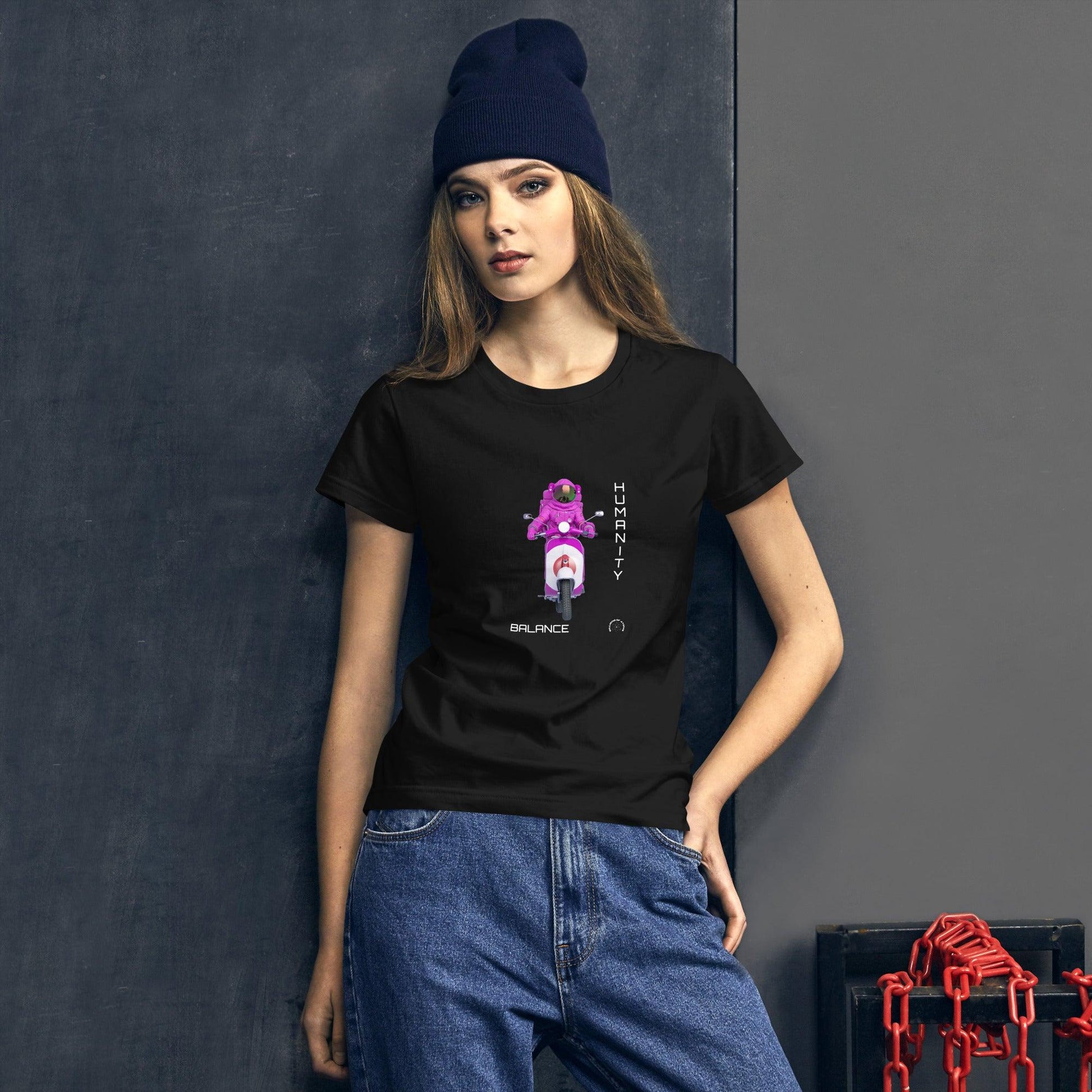 Women's short sleeve t-shirt - BALANCE - BILLIE ATOMS - Billions of Atoms