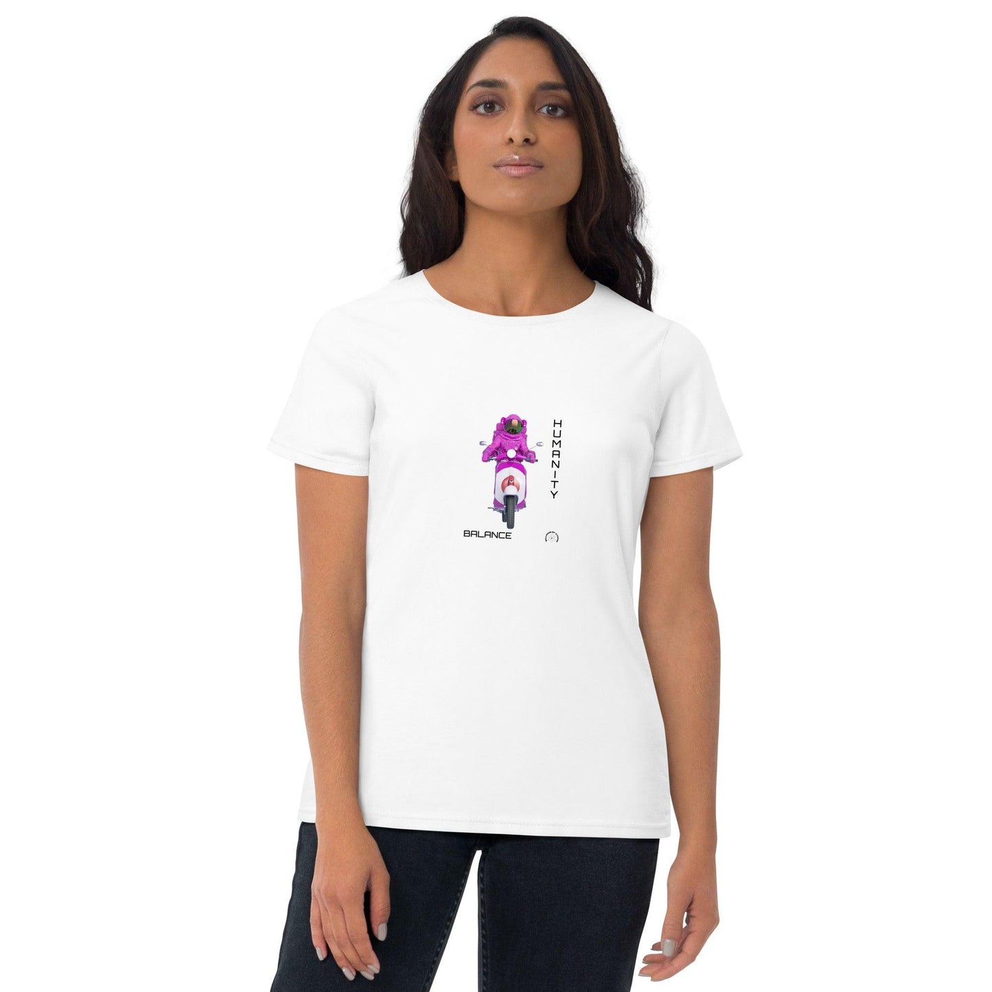 Women's short sleeve t-shirt - BALANCE - BILLIE ATOMS - Billions of Atoms