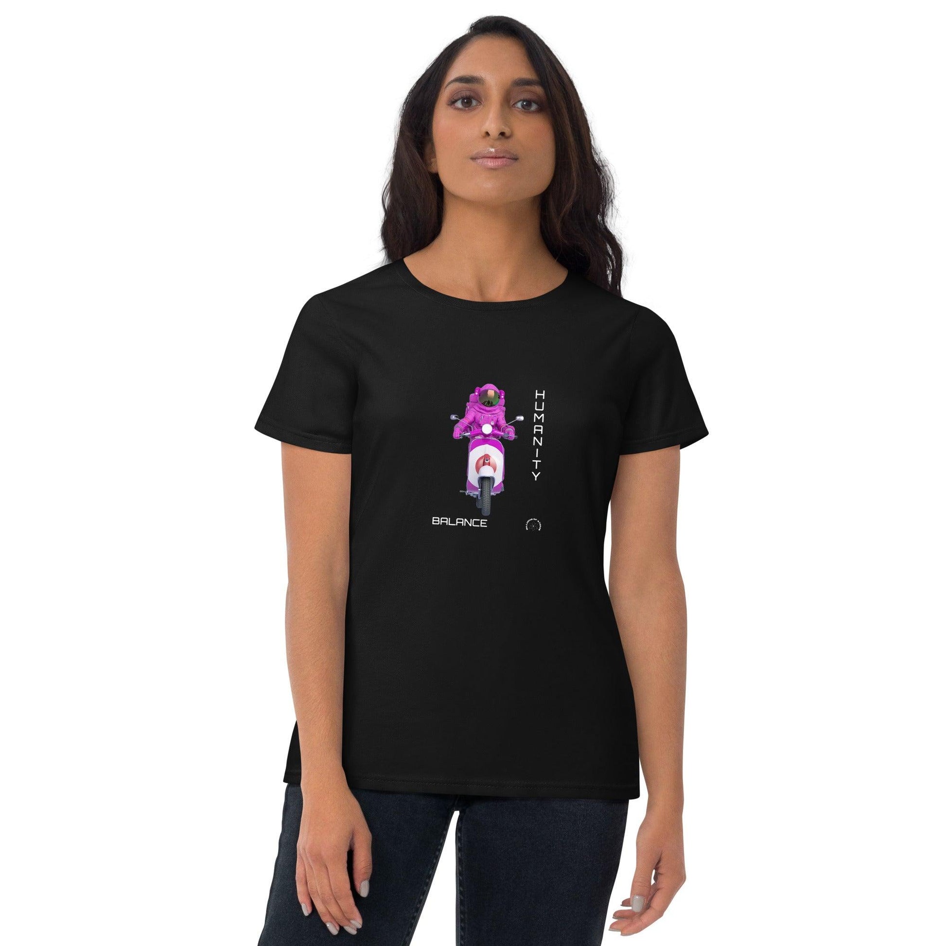 Women's short sleeve t-shirt - BALANCE - BILLIE ATOMS - Billions of Atoms