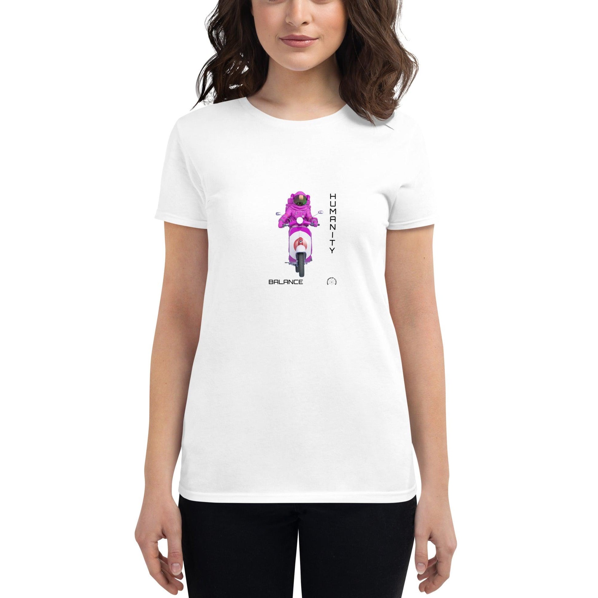 Women's short sleeve t-shirt - BALANCE - BILLIE ATOMS - Billions of Atoms