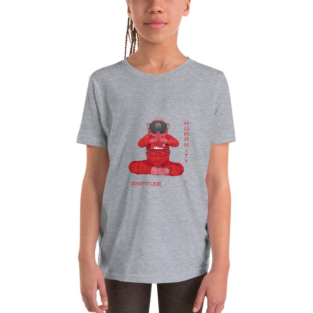 Youth Short Sleeve T-Shirt - GRATITUDE HUMANITY - BILLIE ATOMS - Billions of Atoms