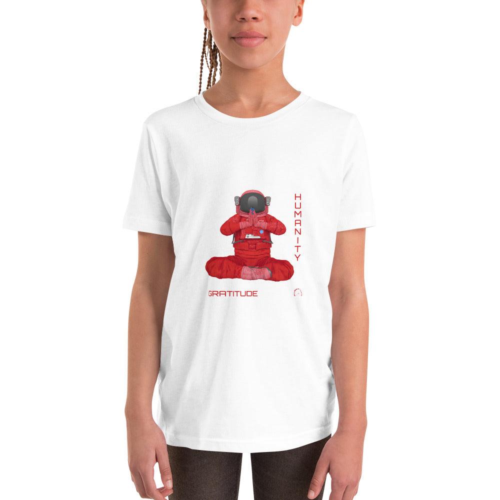 Youth Short Sleeve T-Shirt - GRATITUDE HUMANITY - BILLIE ATOMS - Billions of Atoms