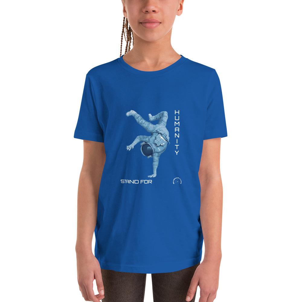 Youth Unisex Short Sleeve T-Shirt - STAND FOR HUMANITY - BILLIE ATOMS - Billions of Atoms